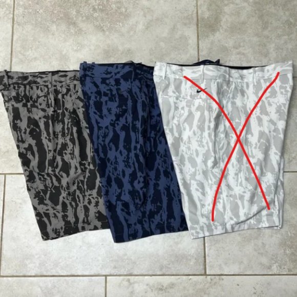 1 pair NEW Mens $70 NIKE Dri Fit Hybrid 10.5 Camo Golf Short CU9411-003 size 36 - Picture 1 of 10